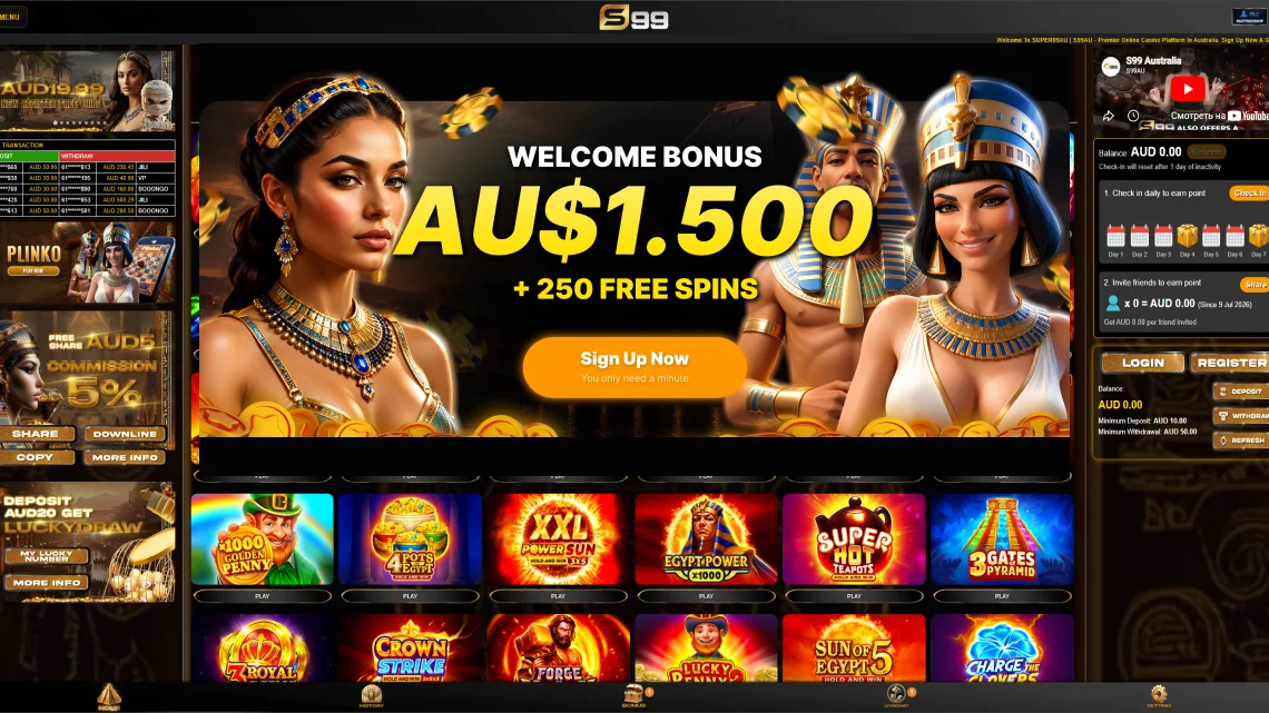 S99 Casino online casino games lobby